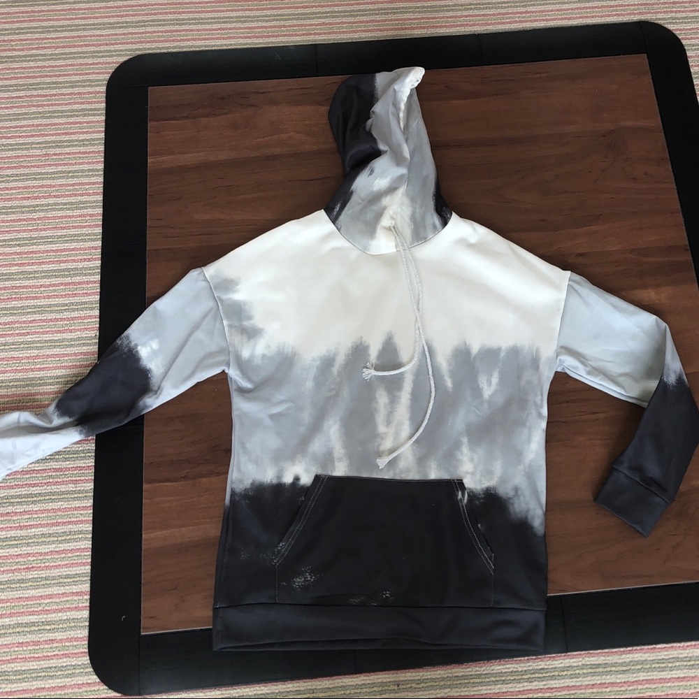 Grey dyed hoodie